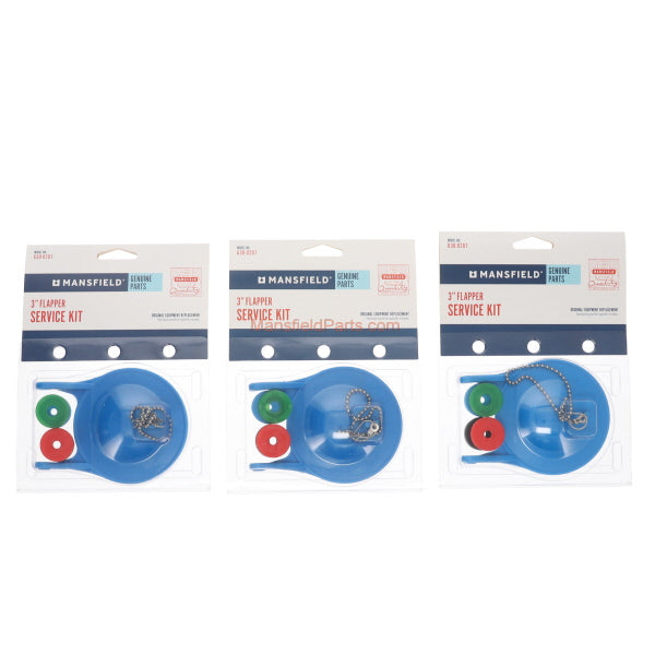 Mansfield Genuine 630-0207 QTY 3 Pack 3" Flapper Kit - MansfieldParts