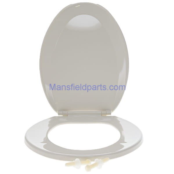 Mansfield Genuine Biscuit Elongated Plastic Toilet Seat