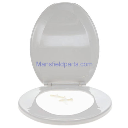 Mansfield Genuine White Elongated Plastic Toilet Seat