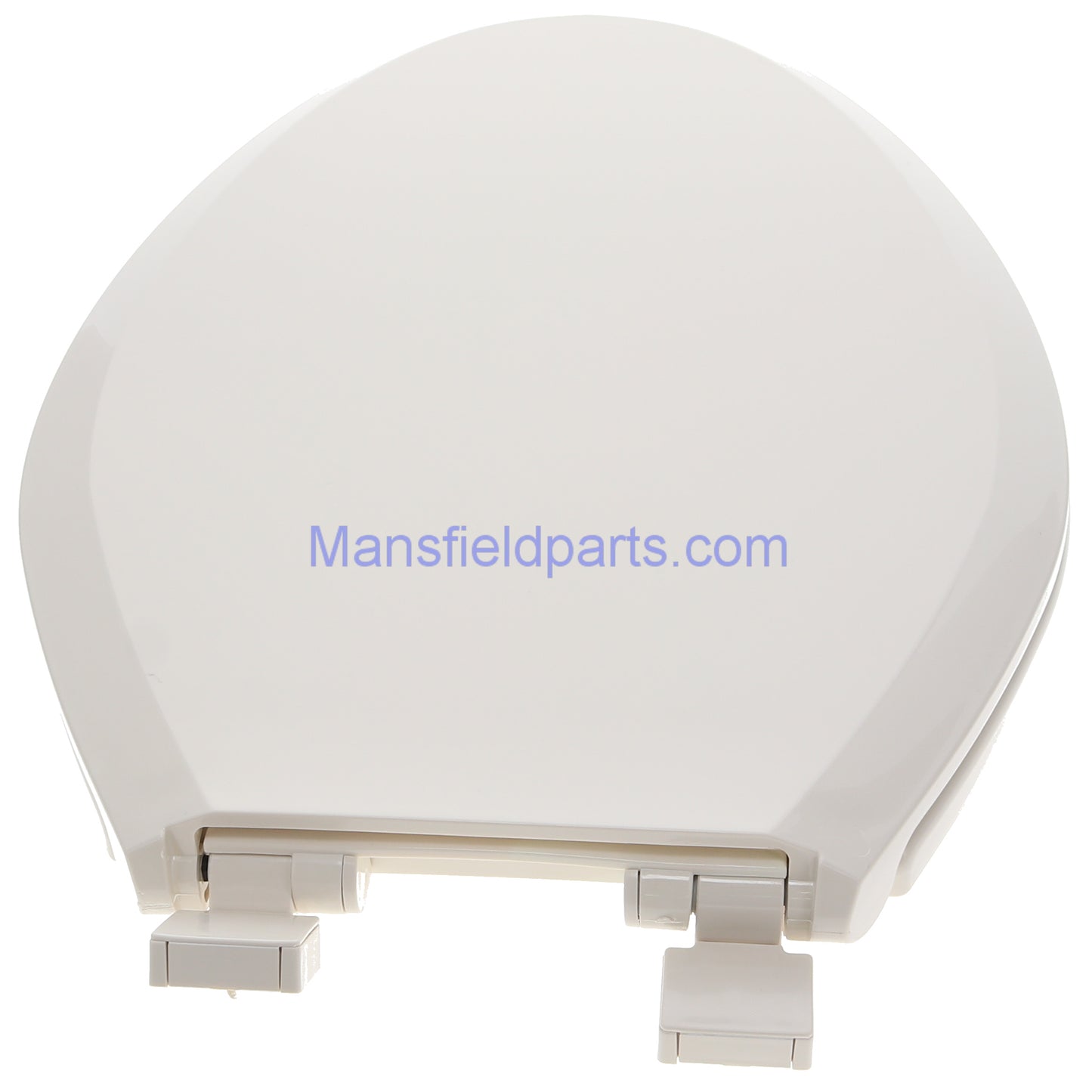 Back of the Mansfield SB700 biscuit seat. Showing the two plastic hinges.